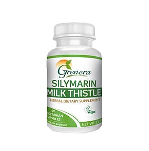 Silymarin Milk Thistle (Standardized 80%), 500mg - 90 Capsules