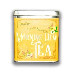 Organic Tulsi, Ginger & Amla Green Tea (Morning Dew)