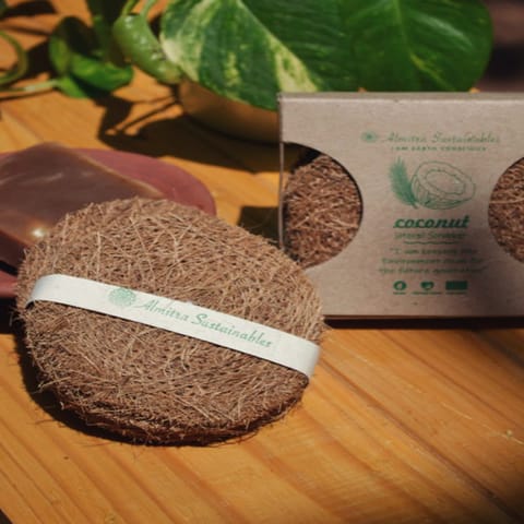 Coconut Fiber Dish Scrub (Pack of 3)