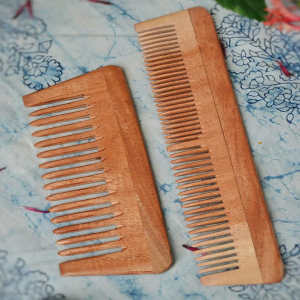 Neem Comb - Pack of 2 (Small & Big)