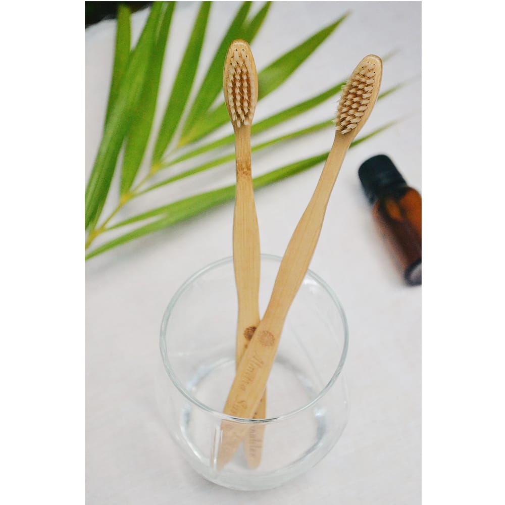 Bamboo Bristle Toothbrush (Pack of 2)