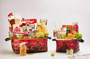 Bamboo Rectangle Hamper Basket