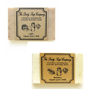 Anti Tan Soap Combo - Coffee Soap 100 gms & Rosemary Soap 100 gms