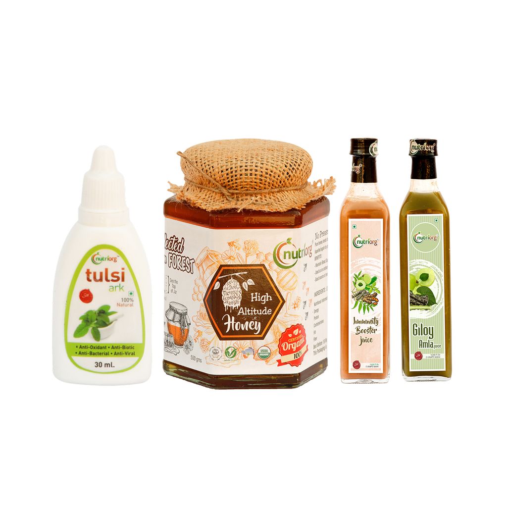 Honey, Amla Giloy, Tulsi Ark & Immunity Booster Kit