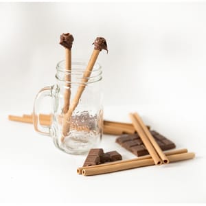 Chocolate Flavor Edible Drinking Straws (15 Pieces) 150 gms