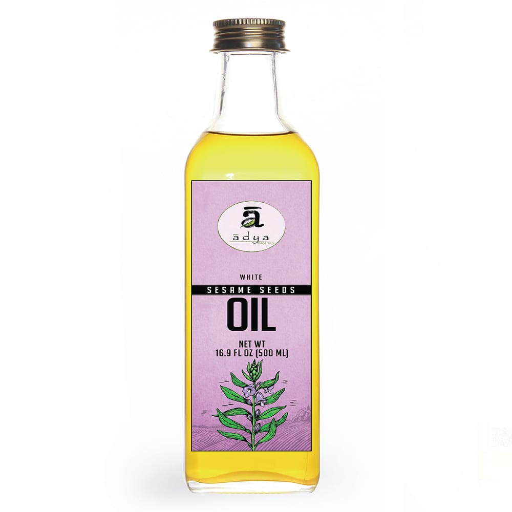 Cold Pressed White Sesame Oil (Glass)