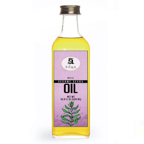 Cold Pressed White Sesame Oil (Glass)