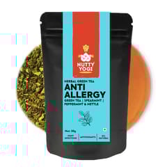 Anti Allergy Tea - Herbal Green Tea with Spearmint, Peppermint & Nettle Leaves 50 gms