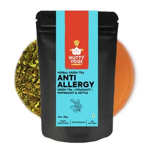Anti Allergy Tea - Herbal Green Tea with Spearmint, Peppermint & Nettle Leaves 50 gms