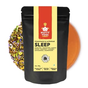 Sleep Tea - Green Tea Blend, Chamomile, Lavender & Ashwagandha 50 gms