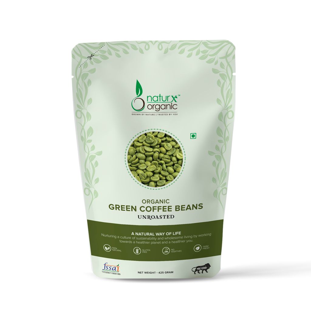 Organic Unroasted Green Coffee Beans 425 Gram
