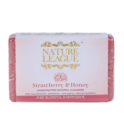 Strawberry & Honey Handcrafted Soap 100 gms