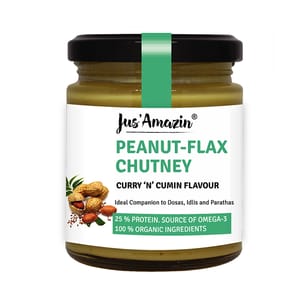Organic Peanut Flax Chutney with Curry 'N' Cumin Flavour