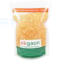 Unpolished Desi Masoor Dal - Malka (whole grain & washed Red Gram) (1Kg)