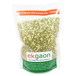 Unpolished Desi Moong Dal - Chhilka (Split with Skin Green Gram) (1Kg)