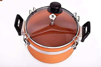 Clay Cooker With Whistle & Glass Lid