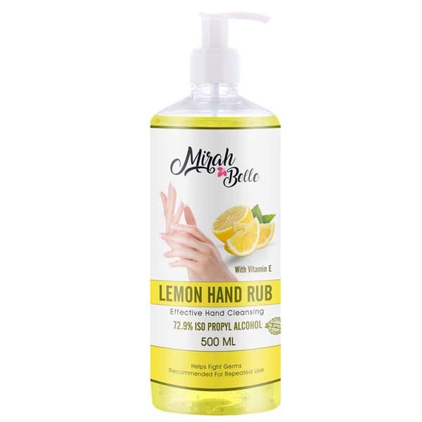 Lemon Hand Rub Sanitizer with Vitamin E 500 ml