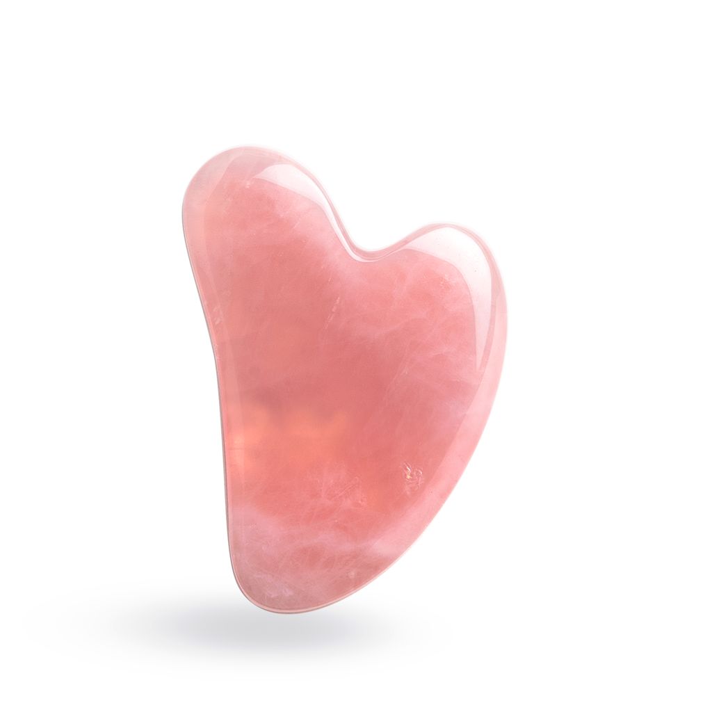 Rose Quartz Gua Sha Heart Shaped