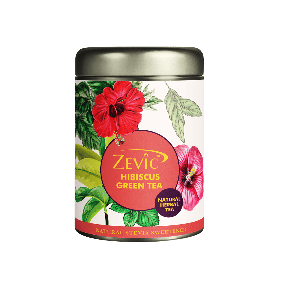 Hibiscus Herbal Green Tea with Peppermint 50 gm - 25 Servings