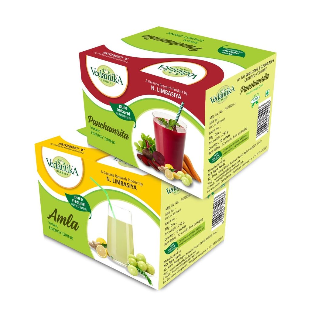 Amla & Panchamrita - Herbal Drinks Combo Pack