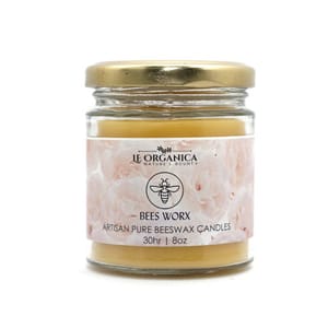 Artisanal Bee Wax Scented Wellness Candle - 220 gms