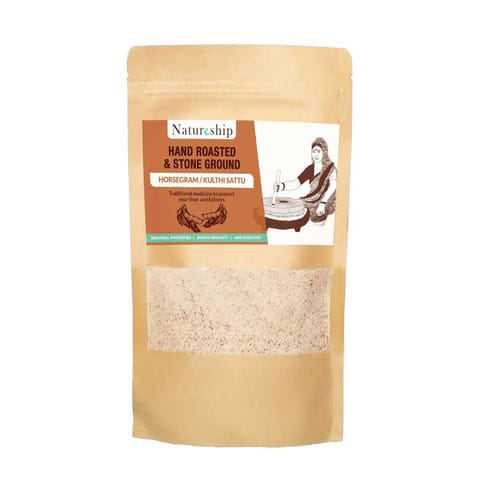 Hand Roasted & Stone Ground Desi Kulthi Sattu, 250g