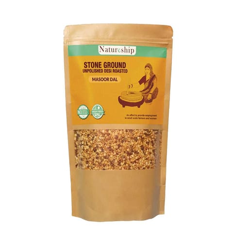 Hand Roasted & Stone Ground Masoor Dal, 500g