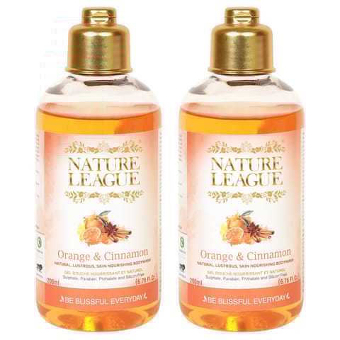 Orange & Cinnamon Ayurvedic Bodywash 200 ml (Pack of 2)