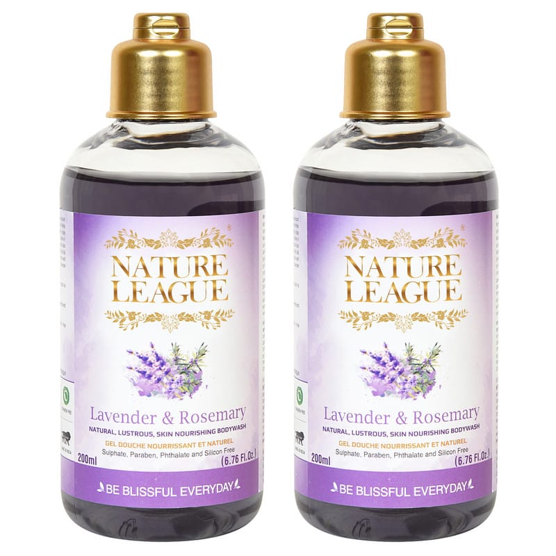 Lavender & Rosemary Ayurvedic Bodywash 200 ml (Pack of 2)