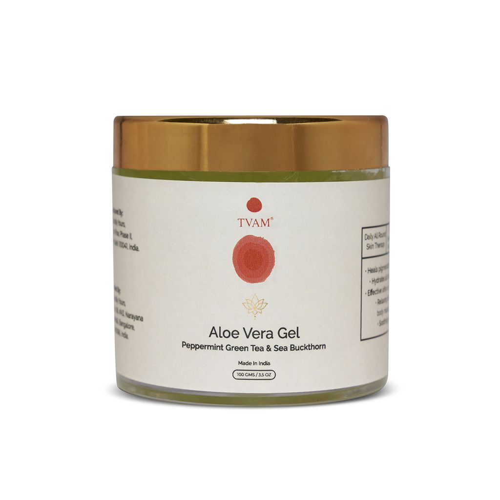 Aloe Vera Gel - Peppermint, Green Tea & Sea Buckthorn 100 gms
