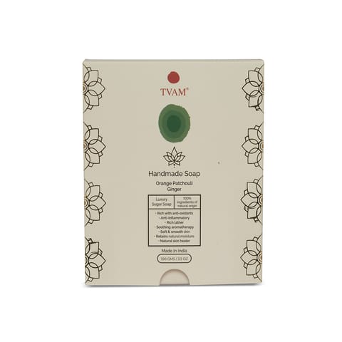 Orange, Patchouli & Ginger Handmade Soap - 125 gms