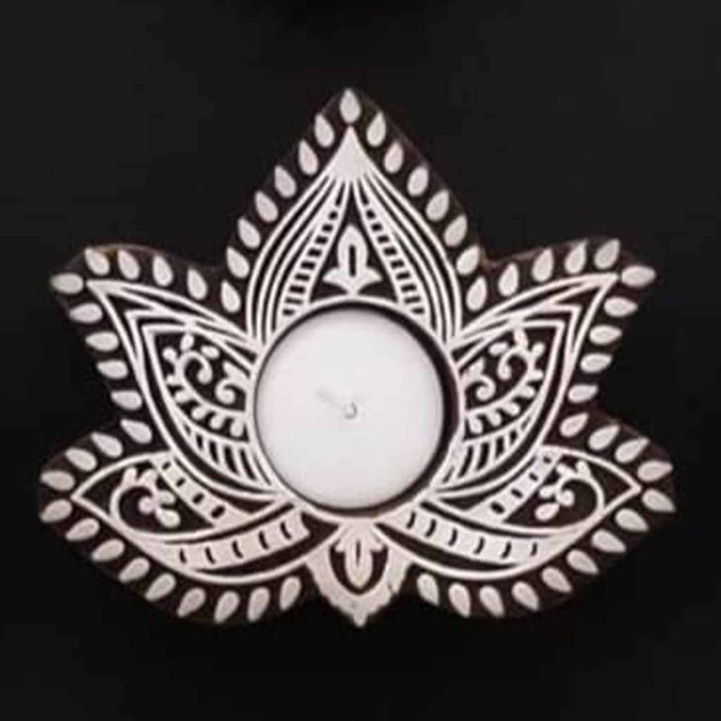 Flower Tealight Holder cum Printing Block