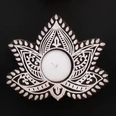 Flower Tealight Holder cum Printing Block