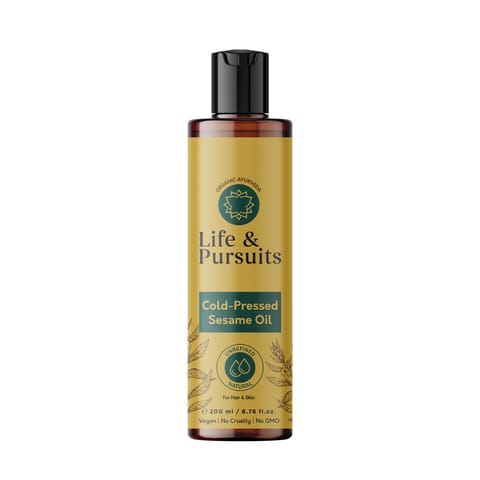 Cold-Pressed Unrefined Sesame Oil for Skin & Hair 200 ml