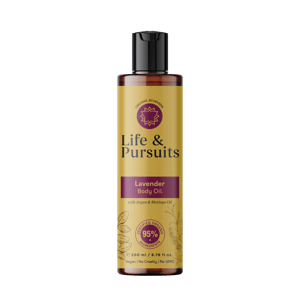 Lavender Body Oil, Ayurveda Moisturizing Massage Oil for Skin & Face 200 ml