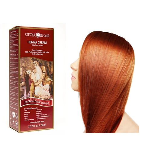 Reddish Dark Blonde Henna Cream, 70 ml