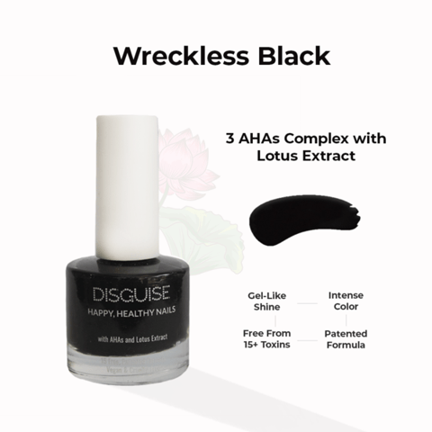 Nail Polish Wreckless Black 122 - 9 ml