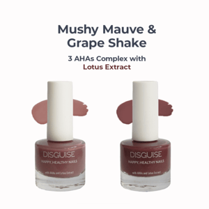 Nail Polish Mushy Mauve 109 with Grape Shake 108 Combo - 9 ml