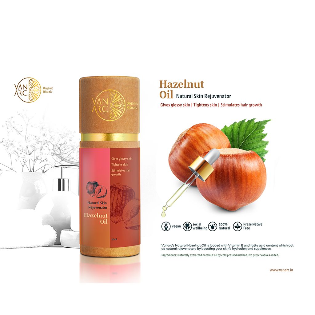 Hazelnut Oil - Skin Rejuvenator, 30 ml