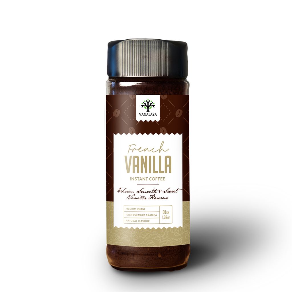 French Vanilla Flavored instant Coffee 50 gms