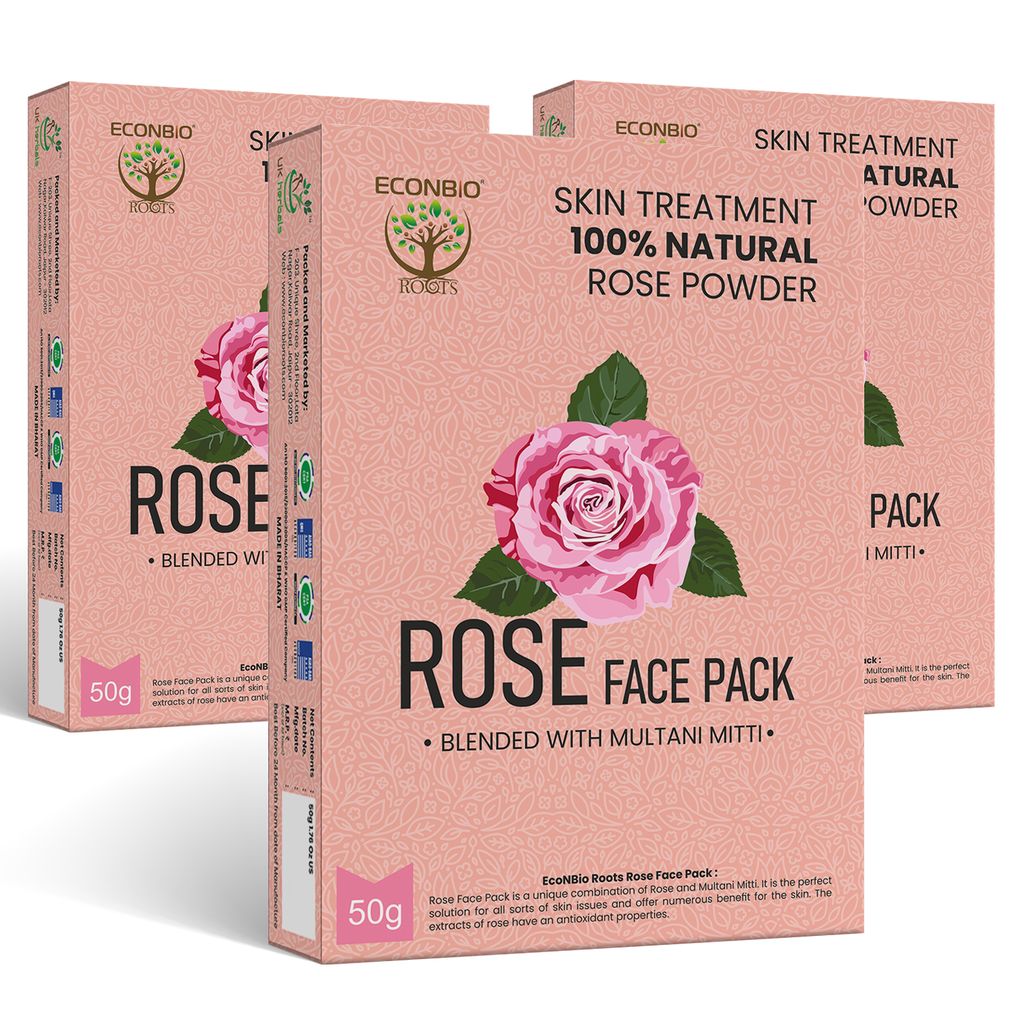 Rose Face Pack 50 gms (Pack of 3)