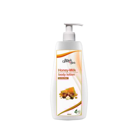 Organic Honey Milk Natural Body Lotion - Soft & Supple Skin 400 ml