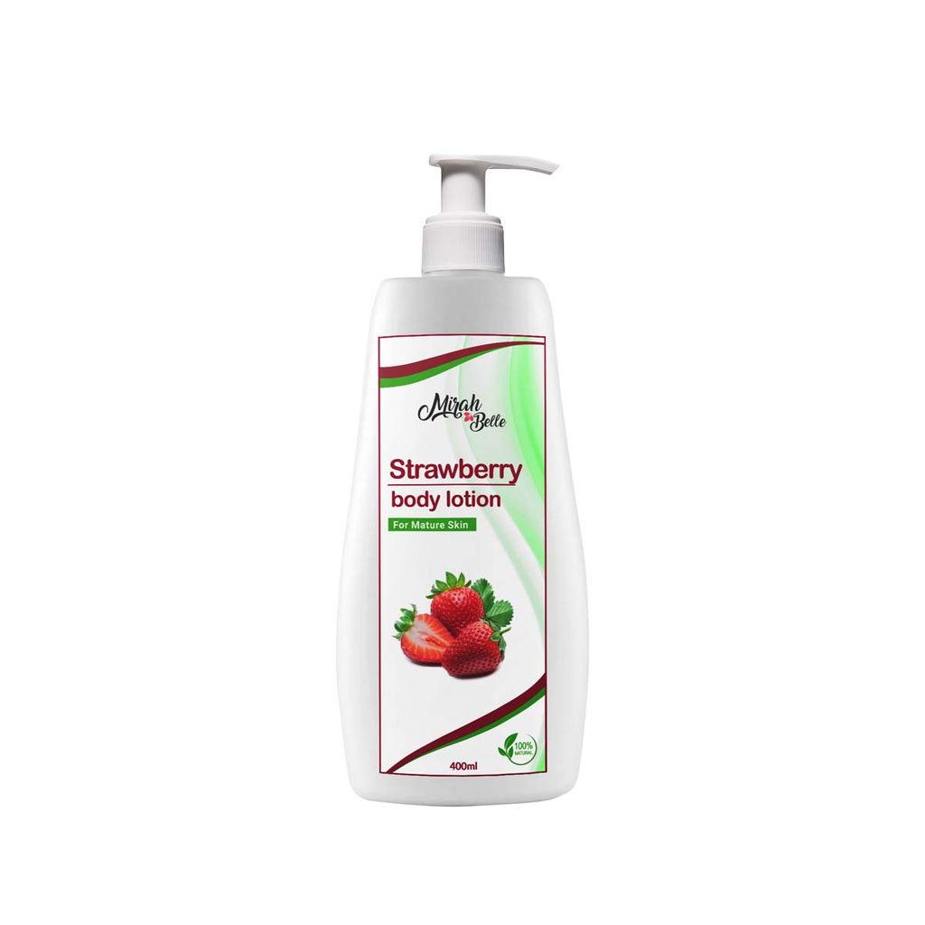 Strawberry Healing Body Lotion - For Acne, Pimples - 400 ml