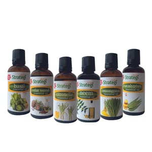 Natural Essential Oils (Pack of 6), 15 ml