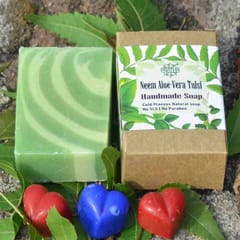 Neem & Aloe-Vera Cold Process Handmade Soap 100 gms