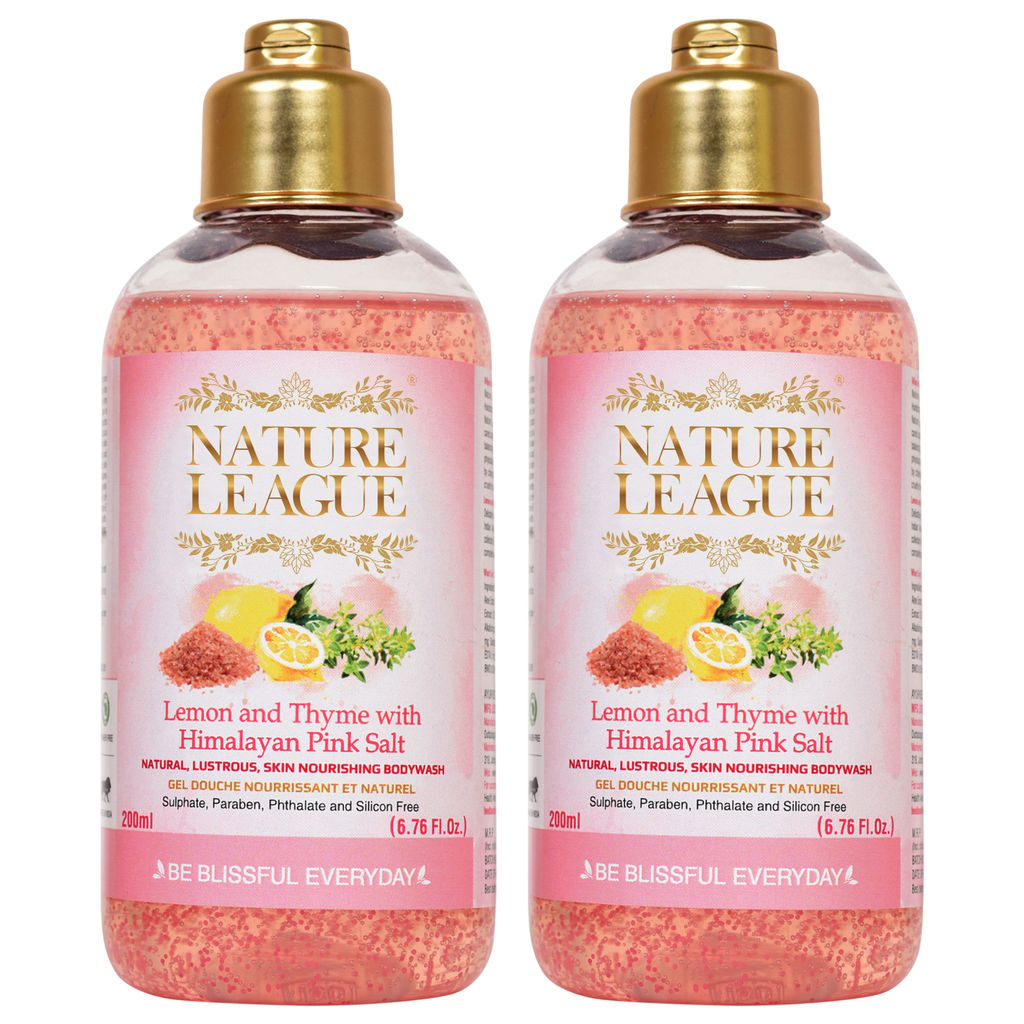 LEMON & THYME WITH HIMALAYAN PINK SALT Body wash 200 ml (Pack of 2)