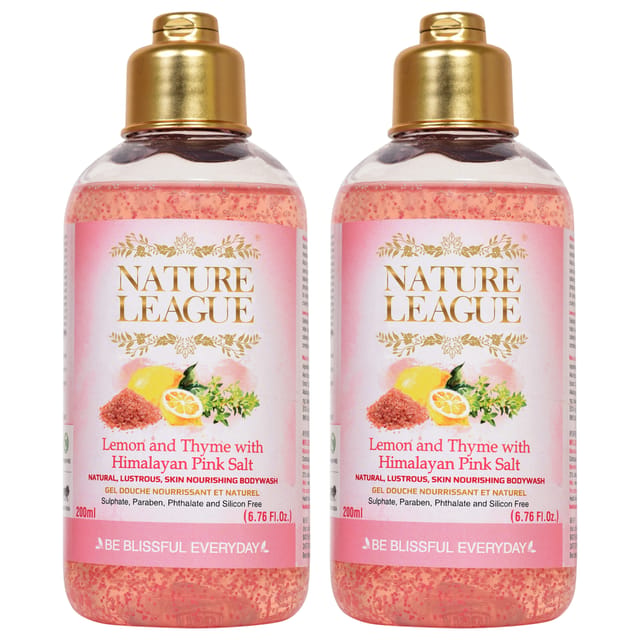 LEMON & THYME WITH HIMALAYAN PINK SALT Body wash 200 ml (Pack of 2)
