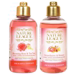 STRAWBERRY & HONEY with BLOOMING ROSE & TEA TREE Body wash 200 ml