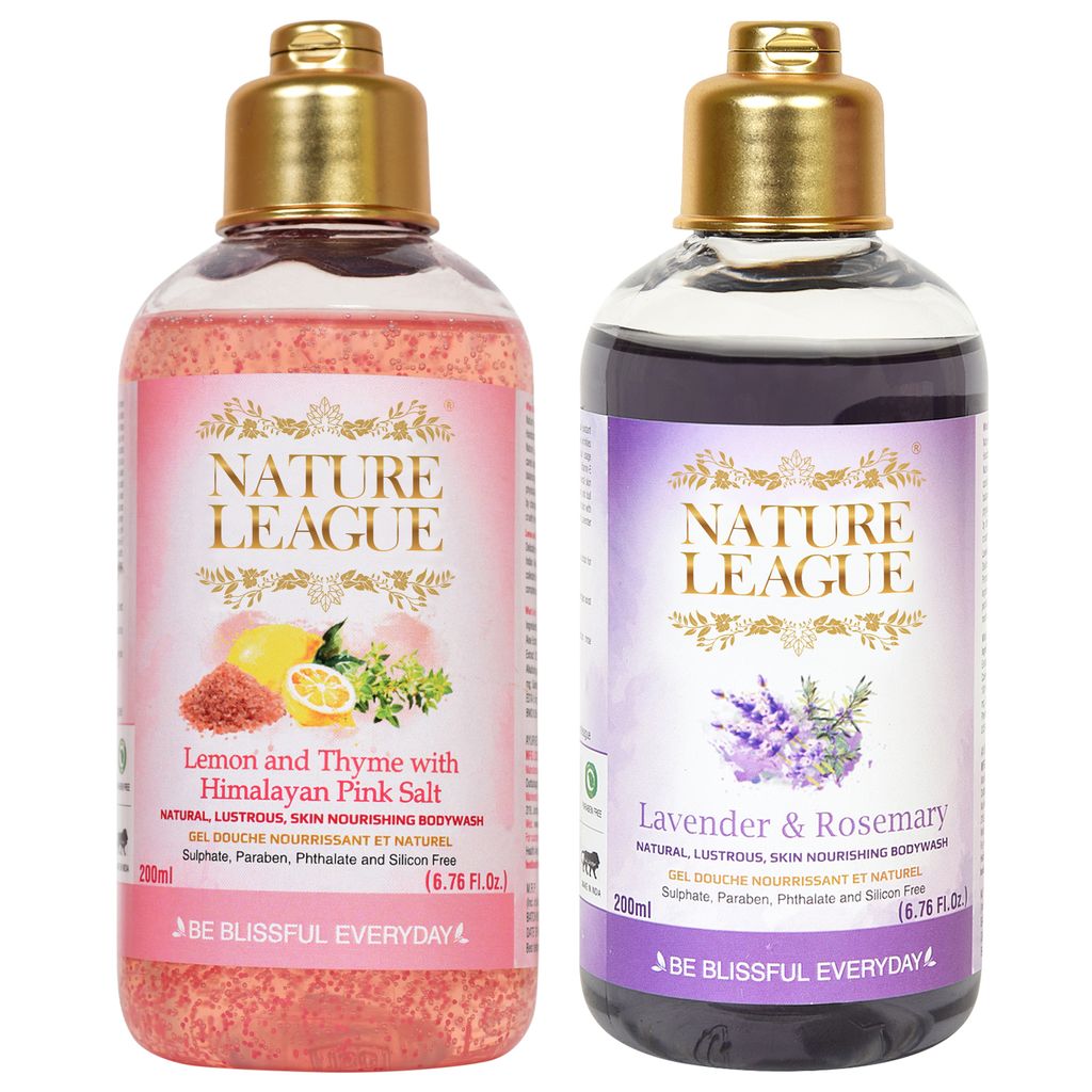 LAVENDER & ROSEMARY with LEMON & THYME WITH HIMALAYAN PINK SALT Body wash 200 ml