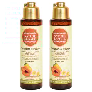 FRANGIPANI & PAPAYA Natural Skin Hydrating Face wash 100 ml (Pack of 2)
